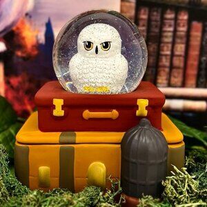 Harry Potter Hedwig Owl Glitter Snowglobe trinket Jar